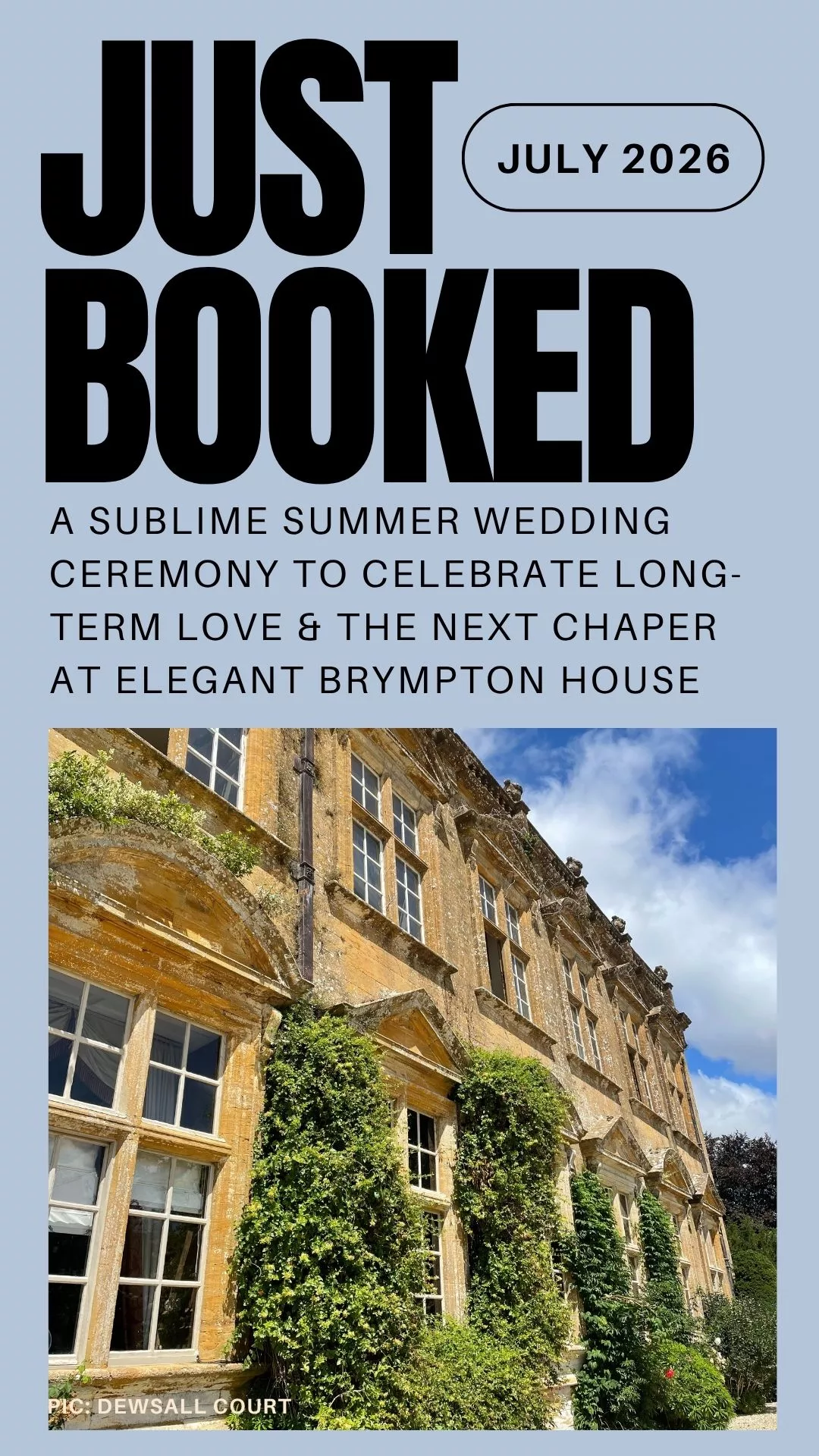 Eleanor Somerset Brympton House celebrant