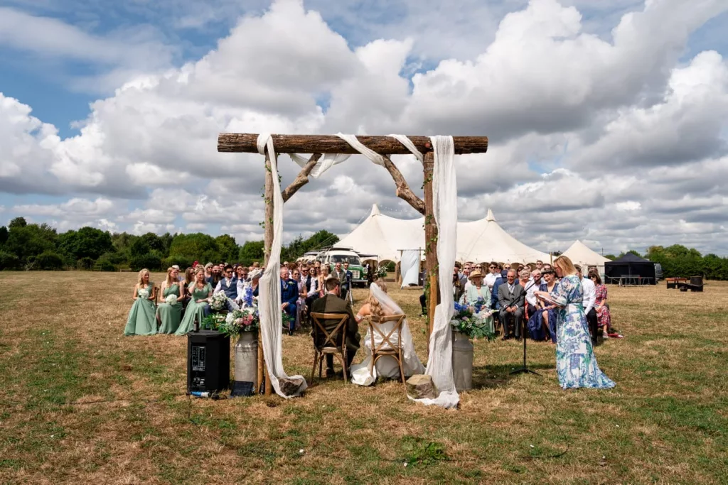 Farm wedding celebrant Eleanor Willock
