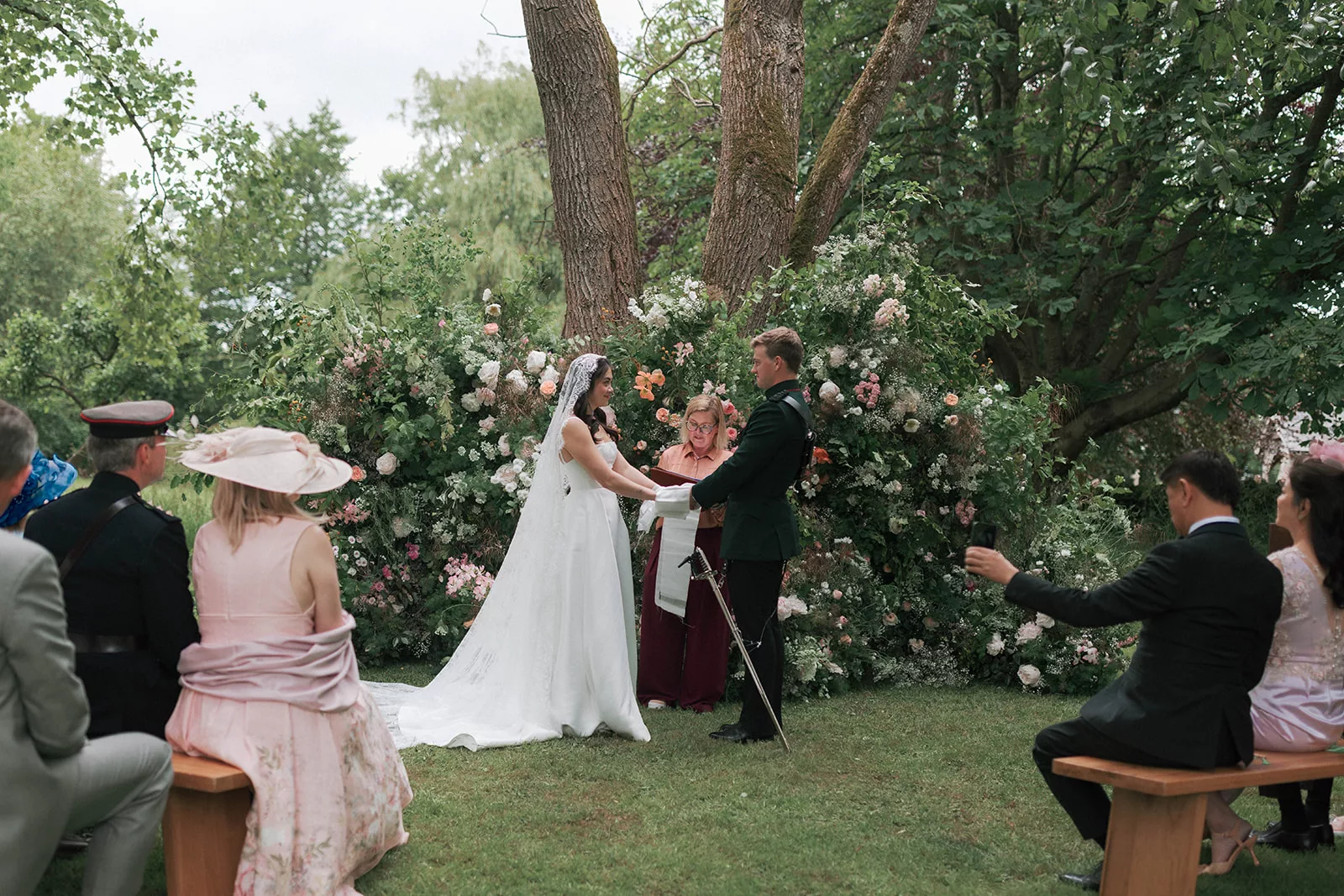 Wedding celebrant ceremony Dewsall Court