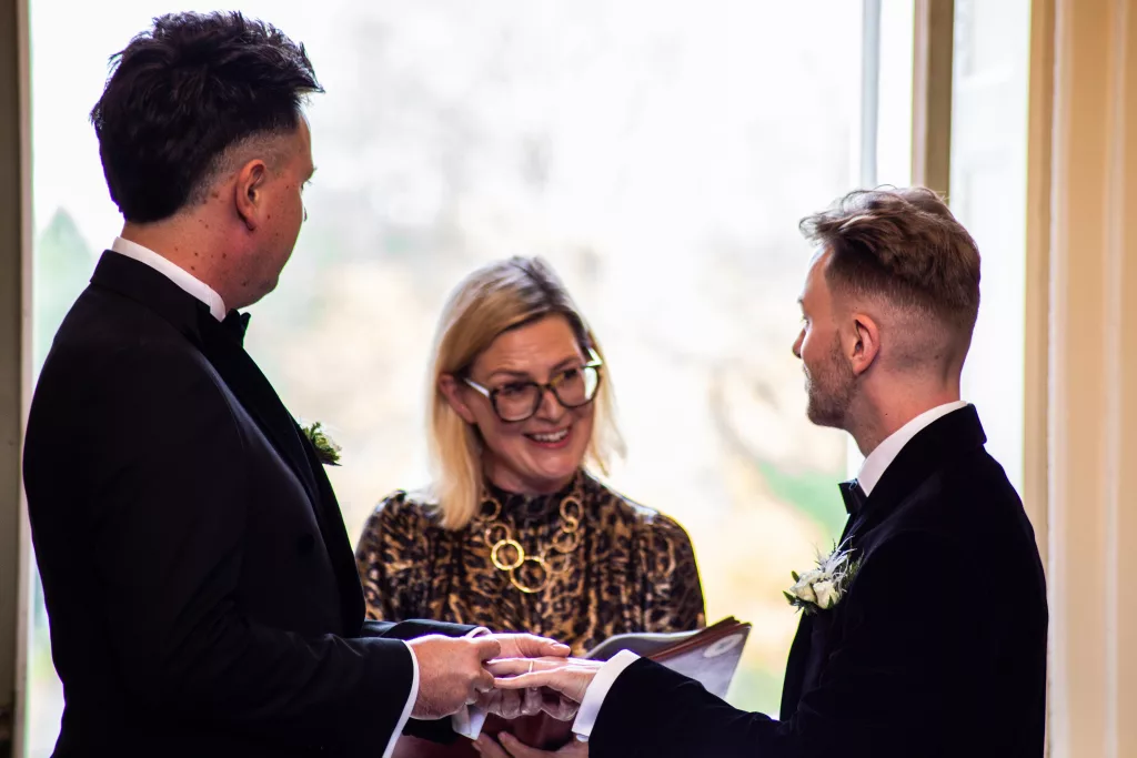 Wedding celebrant Crowcombe Court