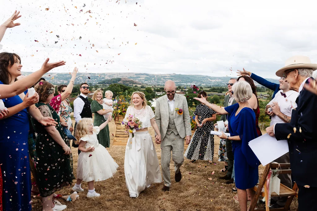 Hand-made confetti dried petal confetti