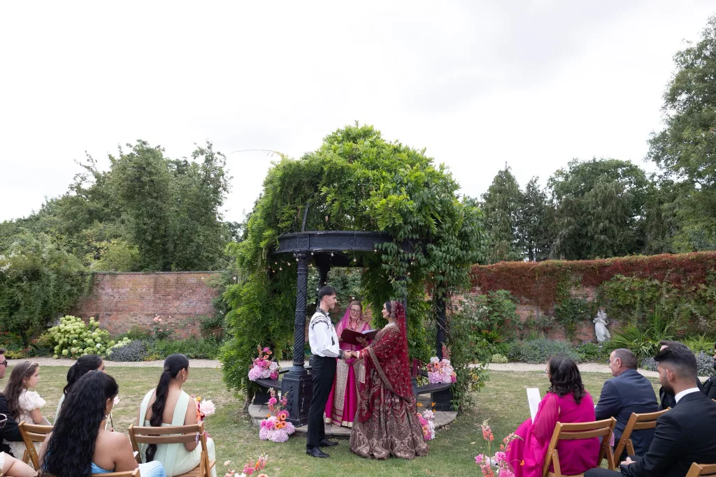 Mixed culture Indian wedding ceremony Elmhay Park celebrant